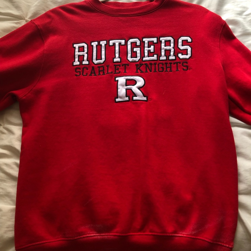 Rutgers red crewneck